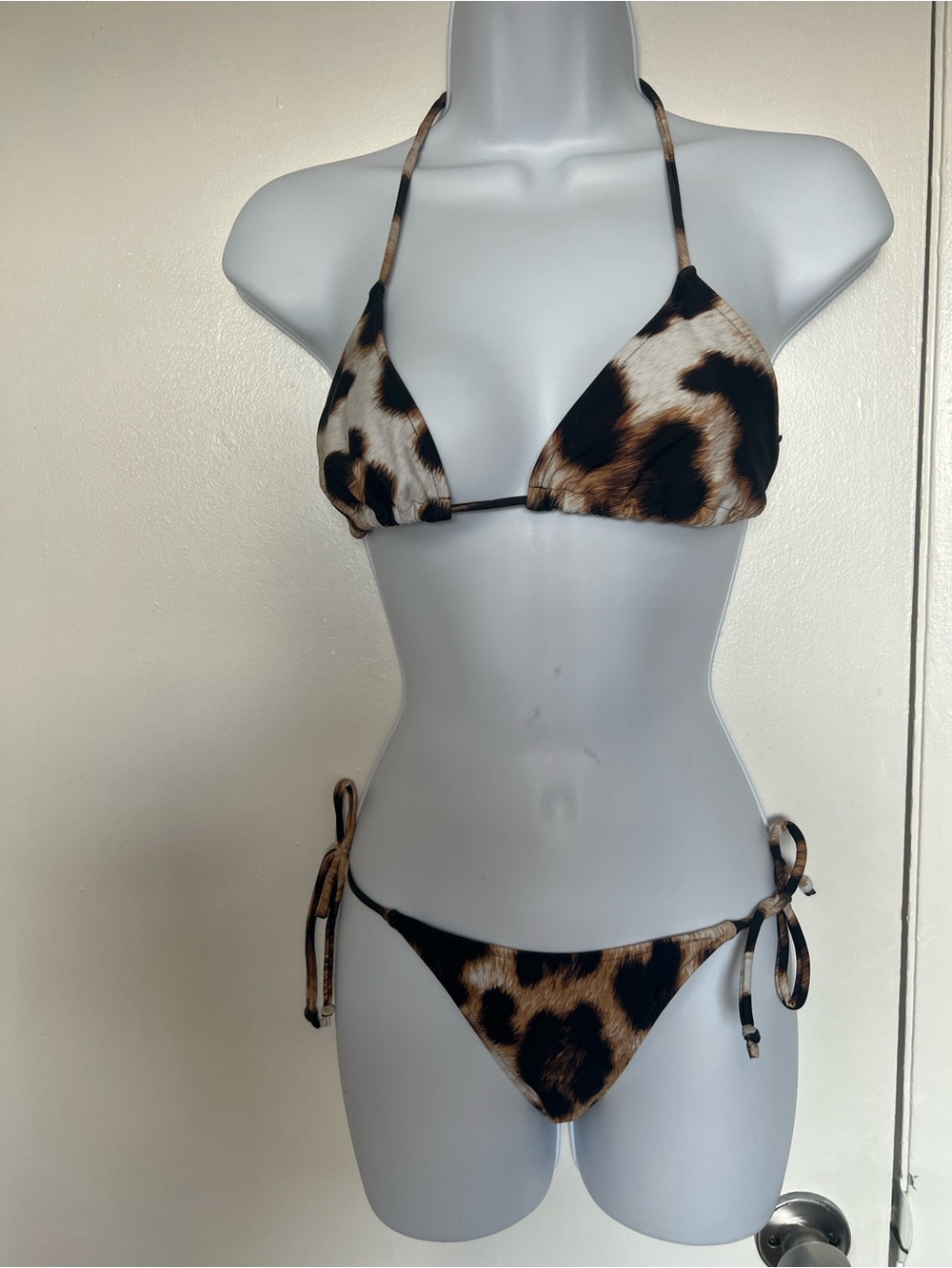 cia maritima leopard  print bikini size L